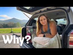 STEALTH Camping is BAD but I Won't Stop | Ep61| Great Smoky Mountains, Cades Cove