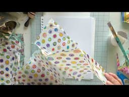 Making Mixed Media Backgrounds With Tissue Paper