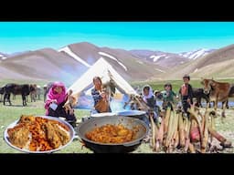 Shepherd Lunch | One day in the Life of Afghan Shepherd family | Village Life of Afghanistan