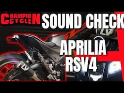 APRILIA RSV4 LEO VINCE EXHAUST SOUND CHECK !!