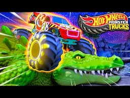 Hot Wheels Monster Trucks | Camp Crush Chaos! 🏕️💥 The Legend of the Phantom Trophy
