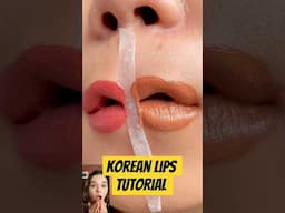 Korean lipstick tutorial 😱#korean#lips#tutorial #viralvideo#ytshorts