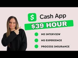 Cash App Hiring Remote! + No Interview No Experience No Degree Work From Home Job | Up To $39 Hour