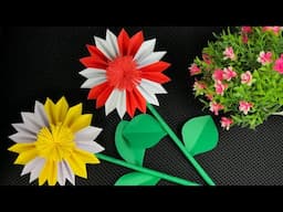 NEW !! 🌺 PAPER CRAFT/ PAPER FLOWERS/ PAPER CRAFTS FOR SCHOOL/ PAPERS / HOME DECOR
