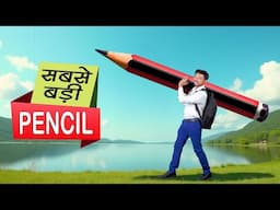 सबसे बड़ी पेंसिल ✏️ WORLD'S BIGGEST PENCIL | Pakau TV Channel