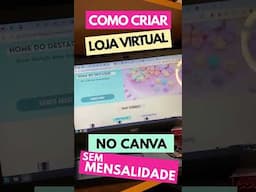 Como Criar Loja Virtual / E-Commerce  no Canva #canva #lojavirtual #ecommerce #tutorial #template