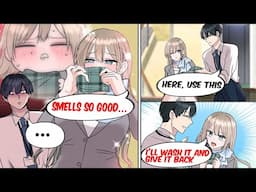 [Manga Dub] I Helped a Beautiful Receptionist… Then Caught Her Smelling My Handkerchief?! [RomCom]