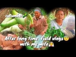 After long time field vlog😇with my wife👰