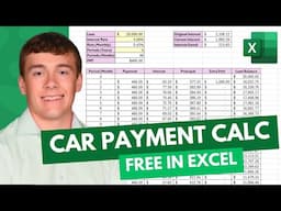 Car Payment Calculator With Extra Payments | Excel Tutorial