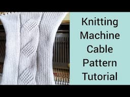 knitting Machine Cable Pattern @Knitting catalogue