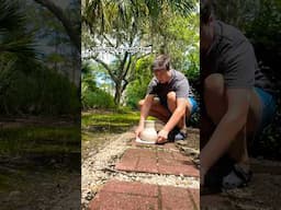 Creating a tree stump vase