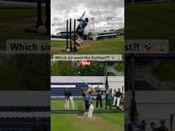Which six went the furthest? 🚀🏏 #cricketdistrict