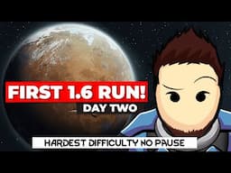 🔴RimWorld 1.6 Patch Playthrough Day 2 | 500% Difficulty - No Pause | Odyssey Pre-Patch