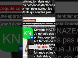 Témoignage choc : Discrimination des déplacés internes, surtout femmes et enfants !
