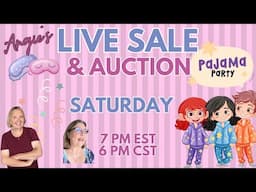 Angie's LIVE SALE & AUCTION | with Nana Tink | PAJAMA PARTY * Giveaways Great Deals