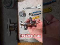 Always Have Separate Shutoffs Under Your Sinks! #plumber #plumbing #diy #homerepair