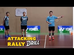 Badminton Rally Attack Drill 1v2 - Coach Kowi Chandra