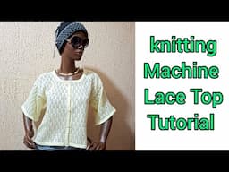 Knitting Machine Lace Top @ knitting Catalogue