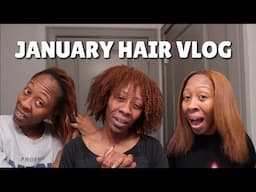 A MONTH IN MY HAIR | 2025 Hair Goals, yapping about products, throwing out old products