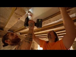 Starting The Ceiling In The Chapel Bar