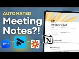 Send your AI Meeting Notes straight to Notion with Fathom & Zapier | Full Tutorial