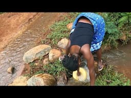 AFRICAN VILLAGE GIRL DAILY MORNING ROUTINE IN THE VILLAGE// AFRICAN VILLAGE LIFE