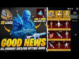 Glacier Mummy Suit For Mythic Gems? | Get Almost Free Mummy M416 | 3D Leaks | PUBGM