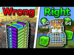 Slime Farms in Minecraft Are Wrong, Here's How to Fix Them - 40K Slime / Hr New Super Farm