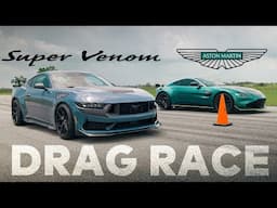 Ford Mustang Dark Horse vs. Aston Martin Vantage | Supercharged 850 HP Super Venom Upgrade
