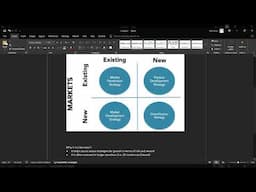 Key Topic Ansoff