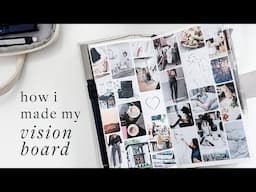 Daily motivation: I made a vision board for my planner