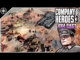 Keep that Tiger Alive! | 4V4 Oasis Depot | CoH3 Cast 2.0 #21