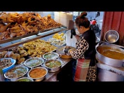 Lots of Meat ! Hidden Beef Bone Broth & Duck Soup in Chbar Ampov | Cambodian Street Food