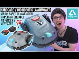 2025's Most Affordable AI Robotic Lawn Mower! - Yardcare V100 Review & Test (No Wires & No App)
