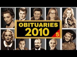 Famous HOLLYWOOD Stars Who DIED in 2010 (JUL-SEP)