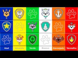 PAW Patrol Learn Colors in Portuguese | Patrulha Canina Aprender as Cores em Português