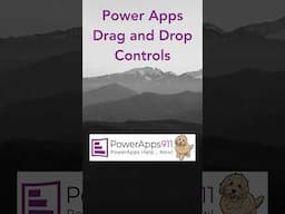 Drag and Drop #powerapps controls