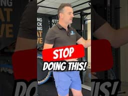 How to STOP doing this!