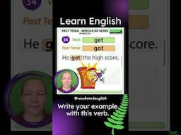 Past Tense of GET in English ✅ English Pronunciation of GOT | Learn English Irregular Verbs