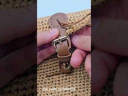 My first crochet raffia bag