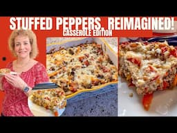 One Pan Italian Stuffed Pepper Perfection! Great for Busy Week Nights!