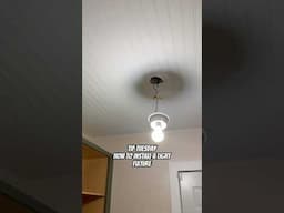 Doing this saved me $100 #diy #lightfixture