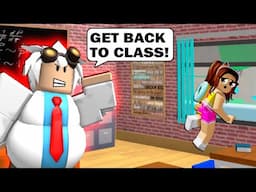 I Had To *ESCAPE* My SCHOOL But The Teacher Tried To STOP Me!! (Roblox)