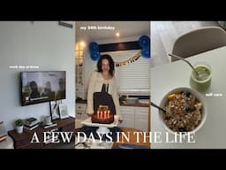 A FEW DAYS IN THE LIFE | turning 24, grwm life chat, solo coffee date, productive wfh day & more
