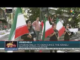 Venezuela: Citizens' concentration to denounce Israeli genocide against Palestine