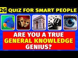 Tough General Knowledge Quiz That 90% Can’t Finish | Brain Gym 26