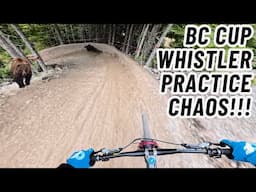 BC Cup Whistler DH Race Practice Day Was WILD!!!