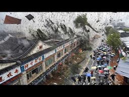 230 Km/h Wind SLAMS China! Trees Down, Cars Flipped, Chaos Everywhere