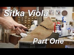 Sitka Viola Part One: back re-saw