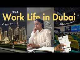 work & life in Dubai | A day in my life working 9-5, PR event, office tour, productive vlog